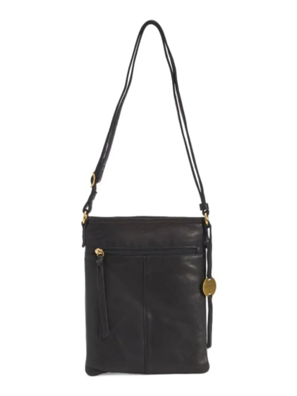 MARGOT Leather Split Pocket Small Crossbody With Adjustable Strap